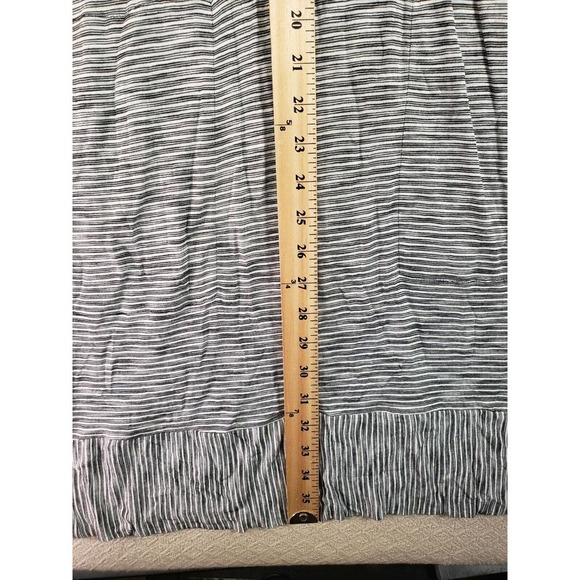 Lucky Brand Dress Womens Small White Black Striped Short Sleeve Keyhole Neck - Picture 4 of 9